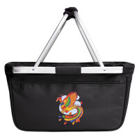 Einkaufskorb faltbar Phönix Fabelwesen 20 Liter Black