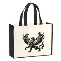 Jutetasche Greif Fabelwesen 21 Liter Black