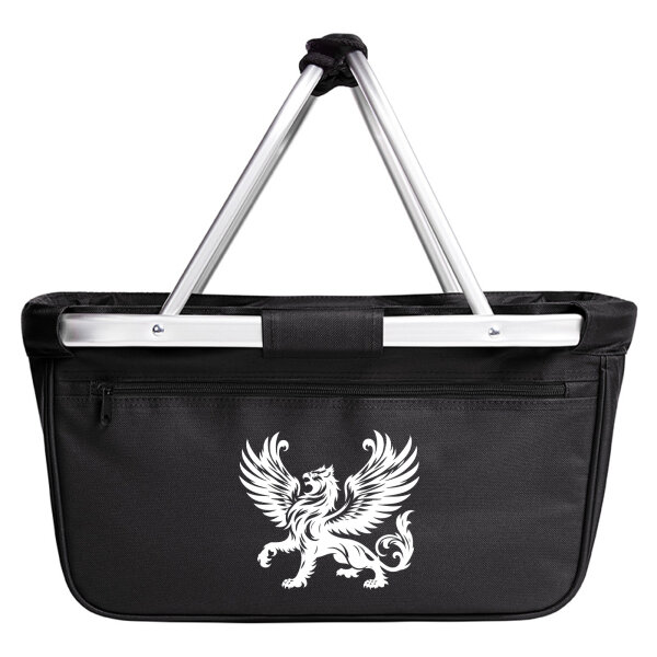 Einkaufskorb faltbar Greif Fabelwesen 20 Liter Black