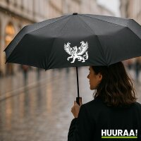 Regenschirm Greif Fabelwesen 98cm Schwarz