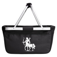 Einkaufskorb faltbar Zentaur Fabelwesen 20 Liter Black