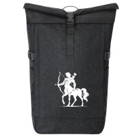 Kurierrucksack Zentaur Fabelwesen 30-44 Liter Black Melange