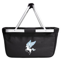 Einkaufskorb faltbar Pegasus Fabelwesen 20 Liter Black