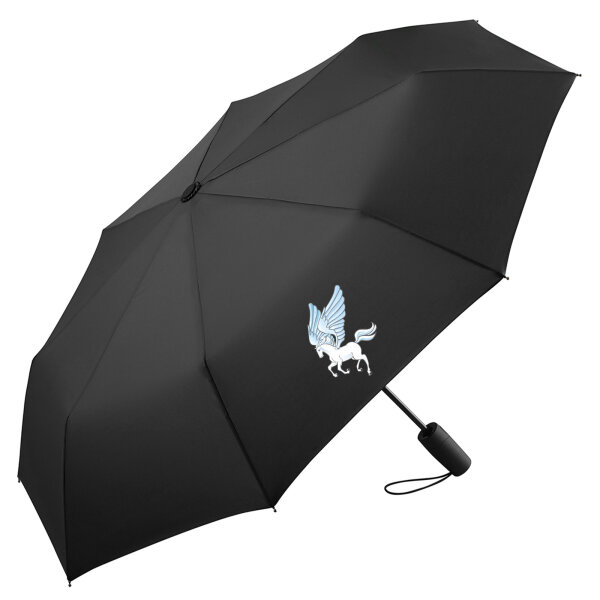Regenschirm Pegasus Fabelwesen 98cm Schwarz