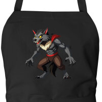 Schürze Werwolf Fabelwesen mit Taschen
