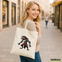 Jutebeutel Werwolf Fabelwesen 10 Liter