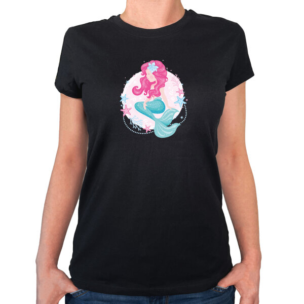 Damen T-Shirt Meerjungfrau Fabelwesen