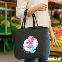 Filz Shopper Meerjungfrau Fabelwesen 22 Liter