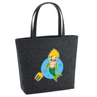 Filz Shopper Wassermann Fabelwesen 22 Liter