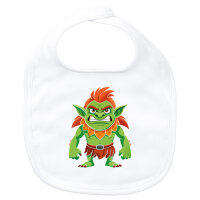 Baby Lätzchen Troll Fabelwesen Klettverschluss