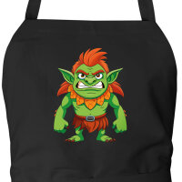 Schürze Troll Fabelwesen mit Taschen