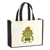 Jutetasche Troll Fabelwesen 21 Liter Black
