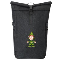 Kurierrucksack Kobold Fabelwesen 30-44 Liter Black Melange