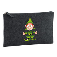 Kulturbeutel Kobold Fabelwesen 1 Liter Charcoal