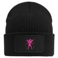 Beanie mit Patch Fee Fabelwesen Black