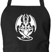 Schürze Dämon Fabelwesen mit Taschen
