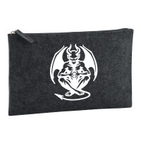 Kulturbeutel Dämon Fabelwesen 1 Liter Charcoal