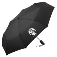 Regenschirm D&auml;mon Fabelwesen 98cm Schwarz