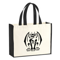 Jutetasche Gargoyle Fabelwesen 21 Liter Black