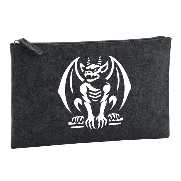 Kulturbeutel Gargoyle Fabelwesen 1 Liter Charcoal