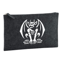 Kulturbeutel Gargoyle Fabelwesen 1 Liter Charcoal