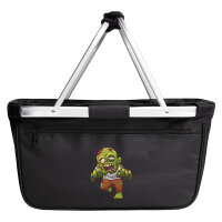 Einkaufskorb faltbar Zombie Fabelwesen 20 Liter Black