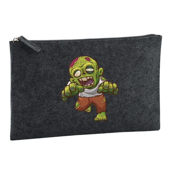 Kulturbeutel Zombie Fabelwesen 1 Liter Charcoal
