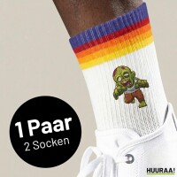Unisex Socken Zombie Fabelwesen Baumwolle