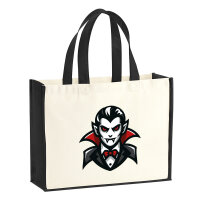 Jutetasche Vampir Fabelwesen 21 Liter Black