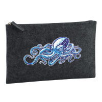 Kulturbeutel Kraken Fabelwesen 1 Liter Charcoal