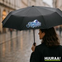 Regenschirm Kraken Fabelwesen 98cm Schwarz