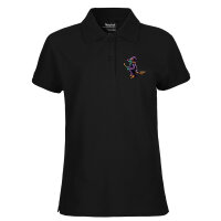 Damen Polo Shirt Hexe Halloween