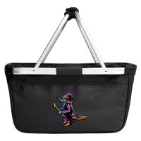 Einkaufskorb faltbar Hexe Halloween 20 Liter Black