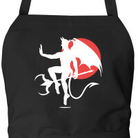 Schürze Teufel Devil mit Taschen