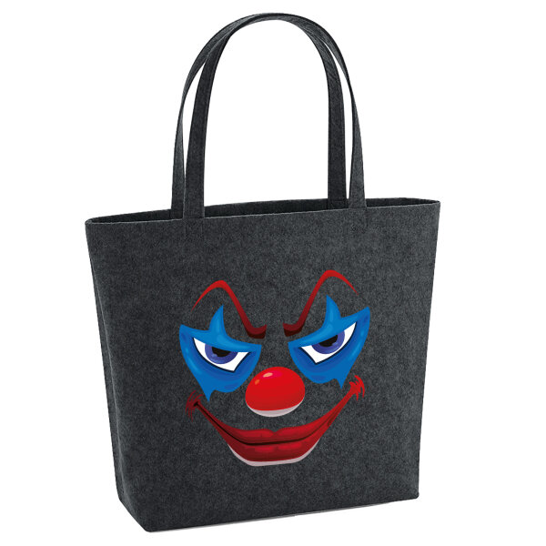 Filz Shopper Horrorclown Halloween 22 Liter