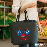 Filz Shopper Horrorclown Halloween 22 Liter