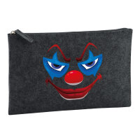 Kulturbeutel Horrorclown Halloween 1 Liter Charcoal