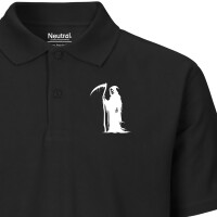 Herren Polo Shirt Sensenmann Tod