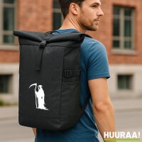 Kurierrucksack Sensenmann Tod 30-44 Liter Black Melange