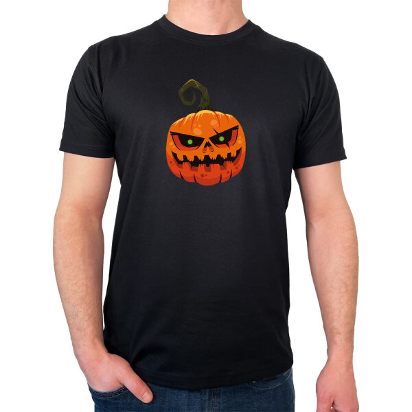 Herren T-Shirt Halloweenkürbis Kürbis