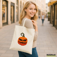 Jutebeutel Halloweenkürbis Kürbis 10 Liter