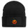 Beanie mit Patch Halloweenkürbis Kürbis Black