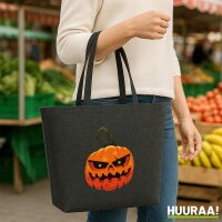 Filzshopper Halloweenk&uuml;rbis, 22 Liter