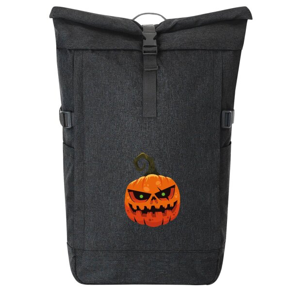 Kurierrucksack Halloweenkürbis Kürbis 30-44 Liter Black Melange