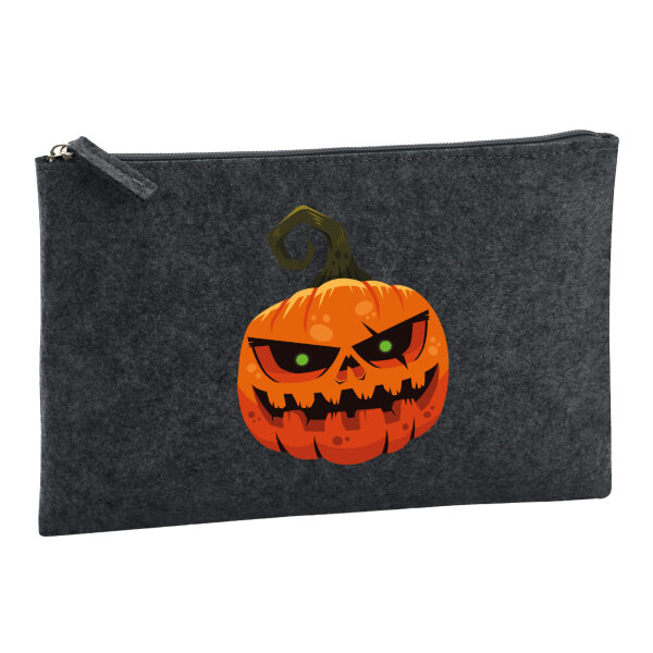 Kulturbeutel Halloweenkürbis Kürbis 1 Liter Charcoal