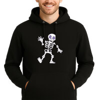 Unisex Hoodie winkendes Skelett Comic