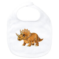 Baby Lätzchen Triceratops Dinosaurier Klettverschluss