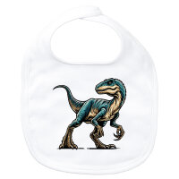 Baby Lätzchen Velociraptor Dinosaurier Klettverschluss