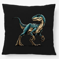 Kissen Velociraptor Dinosaurier 40x40cm