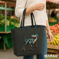Filz Shopper Velociraptor Dinosaurier 22 Liter